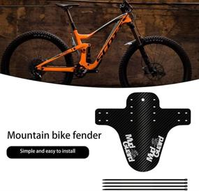 img 1 attached to 🚲 LAUWOO 2 Pcs Mountain Bike Fender, MTB Mudguard, Front and Rear Bicycle Fender Folding Front Mudguard for 26-inch, 27.5-inch, 29-inch Mountain Bikes