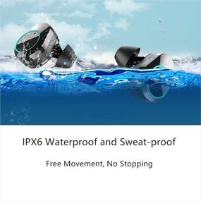 img 2 attached to 🎧 IPX6 Waterproof Bluetooth Wireless Earbuds - TWS Touch Control Mini Wireless Headphones