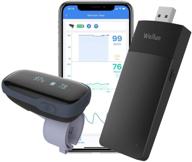 wellue oxylink remote sleep tracker: wifi and bluetooth-enabled real-time monitoring device with alarm function for adults. includes free app for portable heart rate tracking логотип