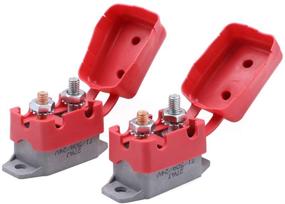 img 4 attached to 🔌 Gloaso 50 Amp Circuit Breakers with Auto Reset for 12V 24V DC - Replacement Breaker 50A with Cover Stud Bolt for Automotive and Marine Applications