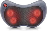 🌿 shiatsu massage pillow with heat - neck and back massager for office and home, electric chair massagers for cervical, shoulders, calves, legs, thigh, lower and upper back logo