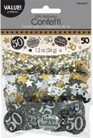 img 3 attached to 🎉 amscan Party Supplies Sparkling Celebration 50 Confetti (12 Piece), Multi Color, 1.2 oz - Add a Festive Touch to Your Party!