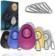 slforce safe personal alarm siren song - 130db safesound personal alarms: keychain 🚨 with led light for women, kids & elderly - emergency self defense (5, multicolor) logo