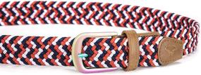 img 2 attached to Bulliant Stretch Elastic Braided Multicolors Women's Accessories