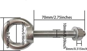 img 3 attached to Болты с проушиной AIVOOF из нержавеющей стали Muti Function