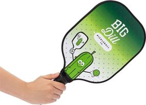 img 1 attached to 🥒 Big Dill Pickleball Co. Carbon Fiber Pickleball Paddle - USAPA-Approved Racket with Zip Paddle Cover - Original Design