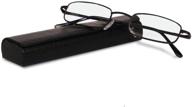 classic spring reading glasses leather logo