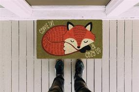 img 2 attached to Cozy Fox DII Animal Pun Collection Coir Doormat, 18x30 Inches