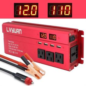 img 4 attached to Yinleader Inverter Converter Intelligent Display Tools & Equipment and Jump Starters, Battery Chargers & Portable Power