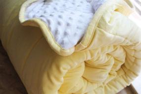 img 3 attached to 🛌 ALANSMA Reversible Weighted Blanket: Luxury Velvet, Warm and Cool, 15lbs, Yellow, 60"x80" – Sleep Comfortably Anywhere!