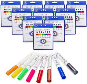 img 4 attached to 🖍️ Color Swell Washable Markers: 10 Boxes of 8 Vibrant Colors for Teachers, Kids, Parties, and Classrooms!