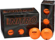 🏌️ nitro nmd12obxc golf balls (12-pack) - maximum distance, orange logo