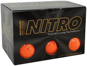 img 1 attached to 🏌️ Nitro NMD12OBXC Golf Balls (12-Pack) - Maximum Distance, Orange