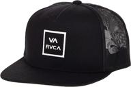 ✨ rvca men's adjustable snapback trucker hat: style and comfort combined логотип