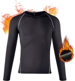 img 1 attached to 🏔️ FANDIMU Mens Thermal Underwear Set: Stay Warm in Winter with Skiing Base Layers and Fleece Lining