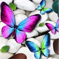 🦋 airdea diy 5d butterfly diamond painting kits: a creative craft for adults and kids, perfect for home wall decor logo