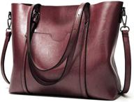 👜 pahajim leather shoulder satchel: stylish handbags & wallets for women's totes logo