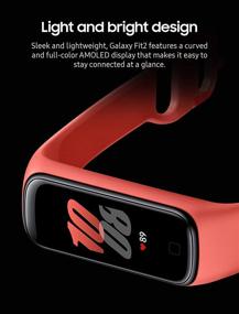 img 1 attached to Samsung Galaxy Fit 2 Bluetooth фитнес-трекер умный браслет - Scarlet (американская версия)