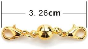 img 1 attached to 🔒 Pack of 10 BinaryABC Magnetic Lobster Clasps for Jewelry Necklace and Bracelet