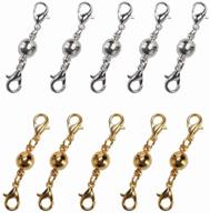 🔒 pack of 10 binaryabc magnetic lobster clasps for jewelry necklace and bracelet logo