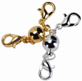 img 3 attached to 🔒 Pack of 10 BinaryABC Magnetic Lobster Clasps for Jewelry Necklace and Bracelet