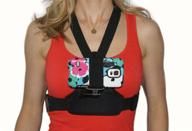 📱 female-compatible chest mount with action mount for smartphones and gopros. universal fit for enhanced comfort and performance for women and men. logo