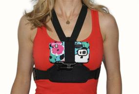 img 4 attached to 📱 Female-compatible Chest Mount with Action Mount for Smartphones and GoPros. Universal Fit for Enhanced Comfort and Performance for Women and Men.