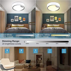 img 1 attached to 🌓 LIGHTESS Motion Sensor Ceiling Light Battery Powered LED Ceiling Lights Wireless Indoor/Outdoor Wall Lights Motion Activated Dimmable Wall Sconce with Remote Control, Photocell Sensor ON/Off