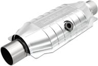 🚗 magnaflow universal catalytic converter 94055 - stainless steel 2.25in inlet/outlet, 16in length, midbed o2 sensor - replacement for standard grade (federal/epa compliant) logo