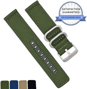 img 3 attached to ⌚ Nylon Watch Band Military Replacement: Upgrade Your Timepiece with Durability