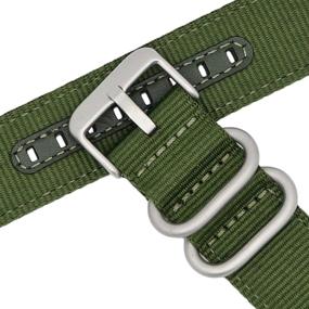 img 1 attached to ⌚ Nylon Watch Band Military Replacement: Upgrade Your Timepiece with Durability