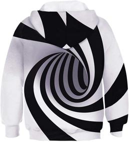 img 3 attached to 🏀 Stylish TUONROAD Monochrome Fantastic Basketball Sweatshirt for Boys - Fashionable Hoodies & Sweatshirts