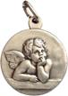 saint guardian angel silver medal logo