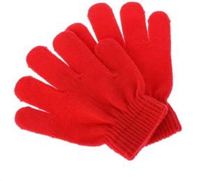 img 4 attached to Yantu Kids Winter Magic Gloves: Warm Knitted Stretchy Comfortable Gloves for Girls and Boys - Cold Weather Mittens