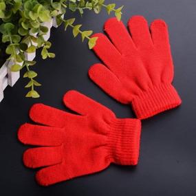 img 3 attached to Yantu Kids Winter Magic Gloves: Warm Knitted Stretchy Comfortable Gloves for Girls and Boys - Cold Weather Mittens