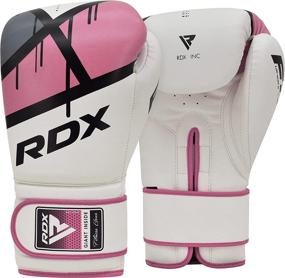 img 4 attached to RDX Women Boxing Gloves: Maya Hide Leather Ladies Mitts for Training Muay Thai, Kickboxing, and Sparring - Ideal for Punch Bag, Focus Pads, and Double End Ball Punching