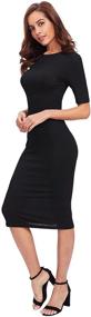 img 2 attached to SheIn Women's Sleeveless Elegant Sheath Dress - Perfect Attire for Suiting & Blazers