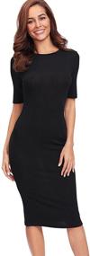 img 4 attached to SheIn Women's Sleeveless Elegant Sheath Dress - Perfect Attire for Suiting & Blazers