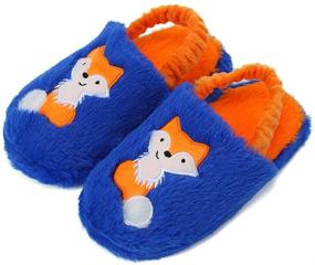 img 4 attached to SEANNEL Toddler Unicorn Slippers U821ETMT001 - Boys' Sizes 26-27, Comfy Slipper Shoes