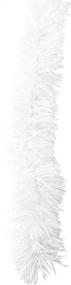 img 1 attached to 🎉 Tinsel Garland 25 ft: Ideal for Christmas, New Year's Eve, Weddings, Birthdays & Special Events - 1 White, 25 ft Long