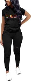 img 3 attached to Outfits Summer Womens Sweatsuits Tracksuit Outdoor Recreation in Outdoor Clothing