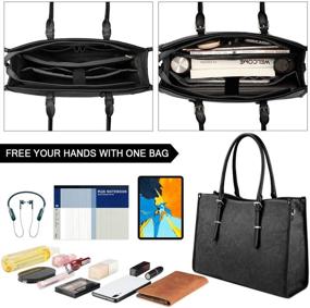 img 3 attached to Waterproof Lightweight Professional Business Briefcase