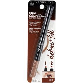 img 2 attached to Maybelline New York Brow Define + Fill Duo, Auburn - Perfect Eyebrows, 0.021 oz.