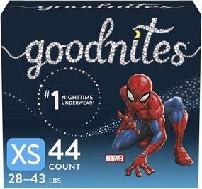 img 4 attached to 🩲 GoodNites Boys' Bedwetting Underwear XS, Size 3-Boy, 44 Count