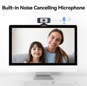 img 1 attached to Enhance Your Online Communication with AUSDOM AW33 1080P Webcam: Full HD Web Cam with Superior Noise Reduction Microphone for Zoom, Video Conferences, YouTube, Skype, and Streaming