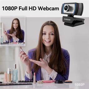 img 3 attached to Enhance Your Online Communication with AUSDOM AW33 1080P Webcam: Full HD Web Cam with Superior Noise Reduction Microphone for Zoom, Video Conferences, YouTube, Skype, and Streaming
