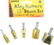 клейныe вырубные ножи kemper square clay pattern cutters 🔳 - набор из 5 штук для улучшенного seo логотип