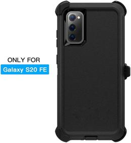 img 3 attached to 📱 AICase Samsung Galaxy S20 FE 5G/4G Belt-Clip Holster Case: Full Body Rugged Heavy Duty Case with Drop Protection, Shockproof, Dust Proof - 4-Layer Protective Phone Case for Galaxy S20 Fan Edition