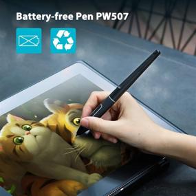 img 1 attached to 🖊️ HUION PW507 Battery-Free Stylus for Kamvas PRO 12, PRO 13, Pro 16, 16, and 20 Graphics Drawing Monitors