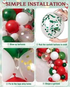 img 2 attached to MOMOHOO Christmas Balloons Confetti Decorations